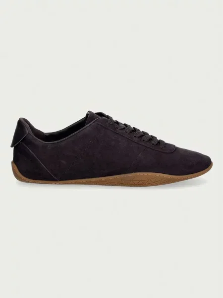 Calvin Klein BALLET SNEAKER LACEUP LTH-SUE superge semišaste rjava