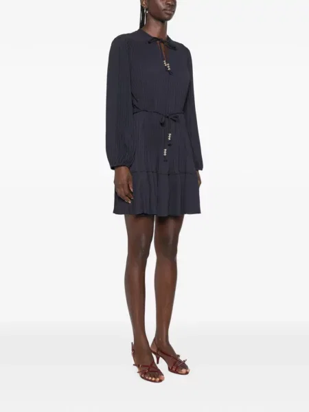 Rochie mini Maje cu legături albastru