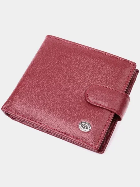 ST Leather Accessories Гаманець Шкіра бордовий