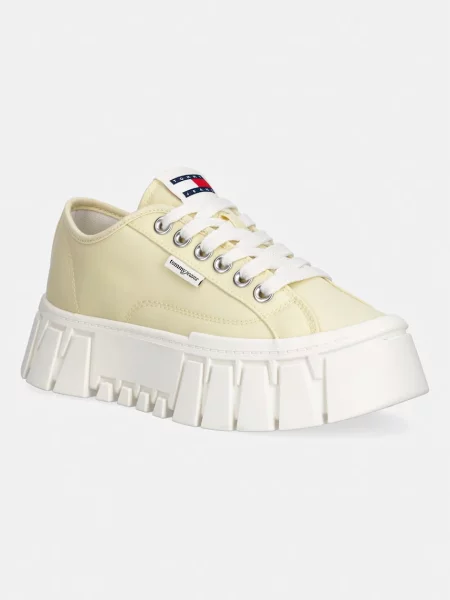 Tommy Jeans Sneakers Tj Platform Sneaker deschis galben