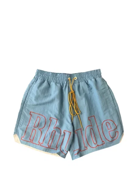 Slip de baie Rhude cu imagine albastru