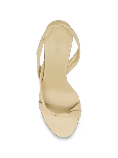 Sandale Studio Amelia slingback țesuți galben