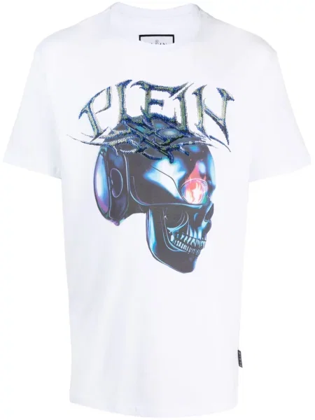 Tricou Philipp Plein alb