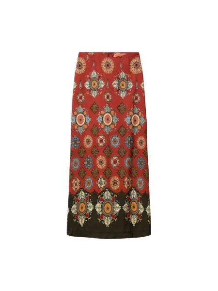 Długa wielobarwność spódnica maxi La Doublej