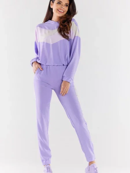 Bluza z kapturem Awama fioletowa