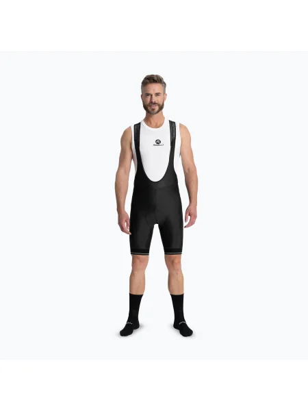 Pantaloni scurți de ciclism pentru bărbați Rogelli Fast Bib Short black negru