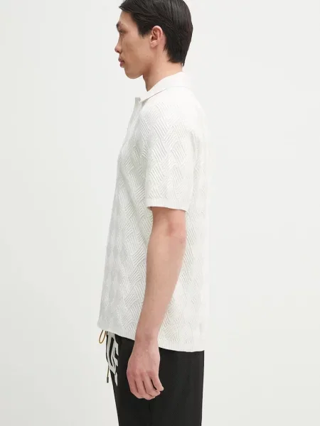 Samsoe Samsoe tricou polo Safinn uni bej