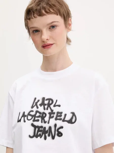 Футболка Karl Lagerfeld Jeans белая