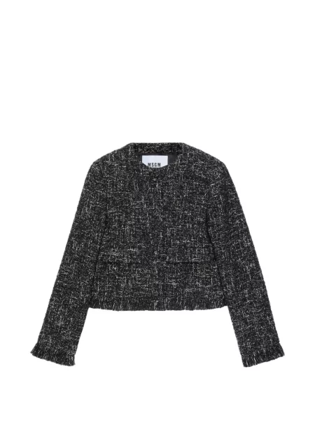Bouclé geacă Msgm negru