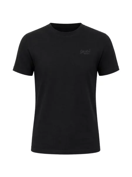 Tricou Superdry cu broderie negru