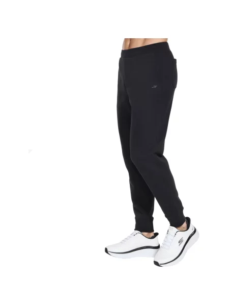 Pletené jogger nohavice Skechers čierna