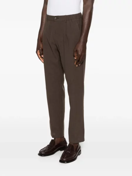 Pantaloni croiți Herno maro