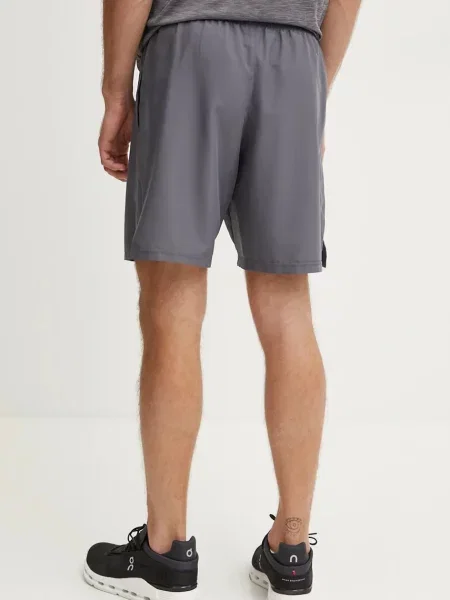 Pánske tréningové šortky Under Armour Woven Wordmark castlerock/white sivá