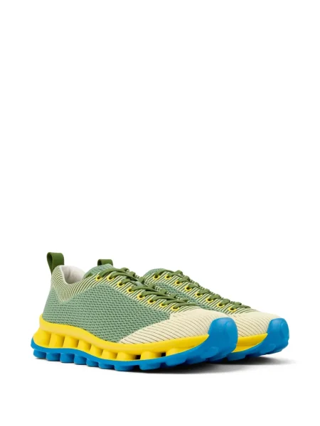 Sneakerși Camper cu șireturi din dantelă verde