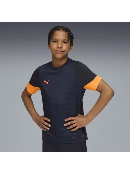 PUMA Młodzieżowa koszulka piłkarska individualCUP Odzież niebieski