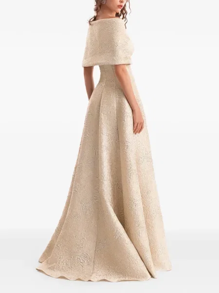 Rochie maxi Gemy Maalouf din jacard de costum