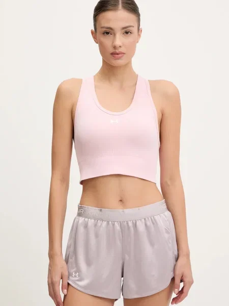 Спортен сутиен Under Armour Vanish Seamless с изчистен дизайн червено