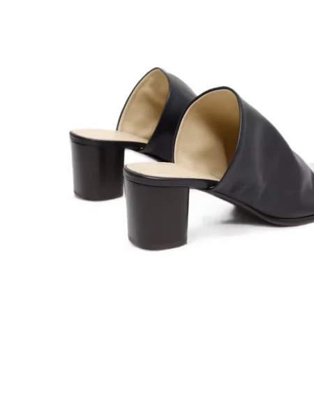 Papuci tip mules Lemaire din piele negru