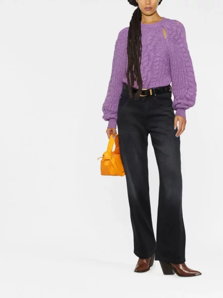 Megztinis Isabel Marant violetinė