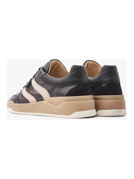 Sneakersy Via Vai skórzane czarne