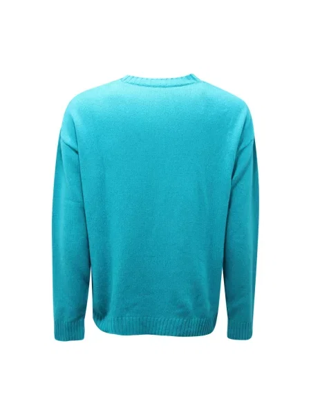 Sweter Moschino z kaszmiru niebieski