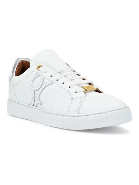 Sneakersy Billionaire skórzane białe