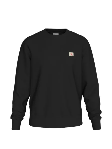 Pulover Calvin Klein cu autograf negru