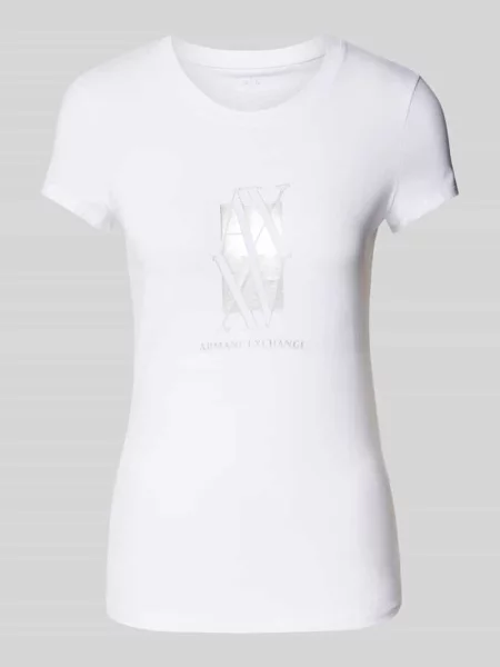 Armani Exchange t-shirt biały
