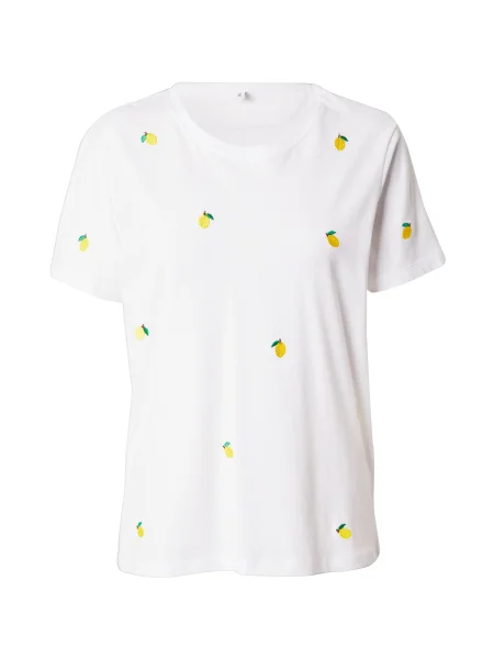 ONLY Tricou KETTY galben / verde alb
