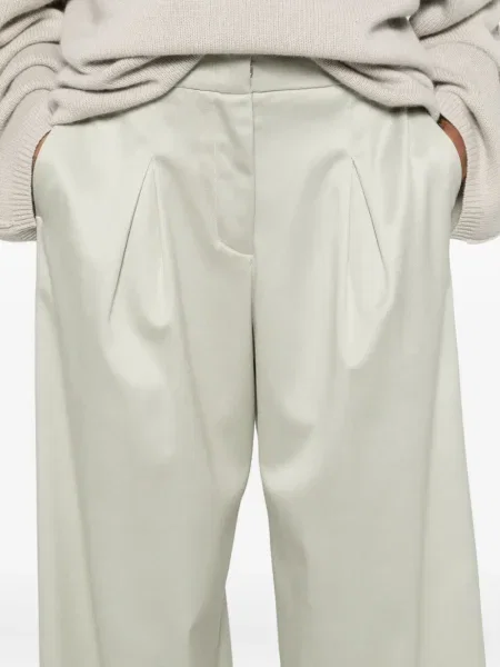 Pantaloni Peserico plisate verde
