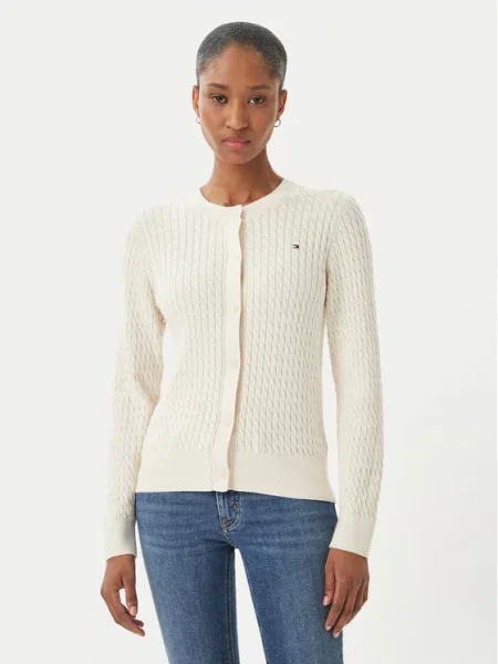 Tommy Hilfiger Pletena jopica Écru