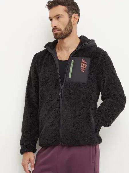 Суичър с качулка 47 Brand с качулка с принт черно