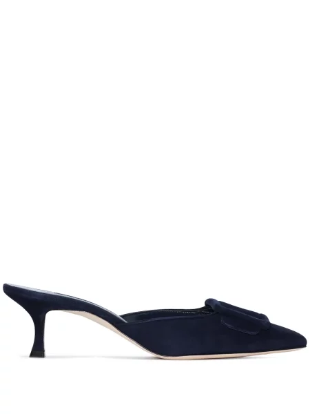 Pantofi cu toc Manolo Blahnik albastru