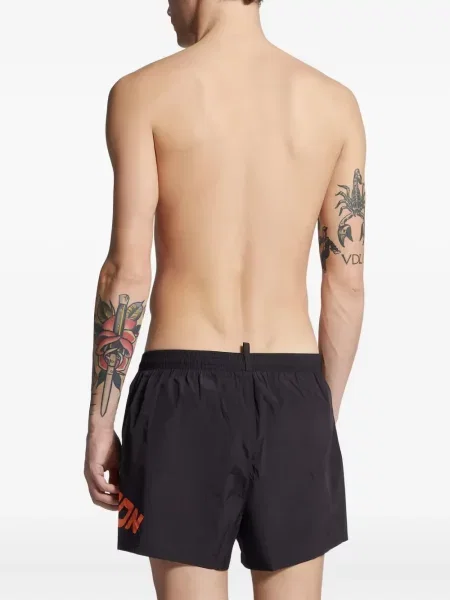 Slip de baie Dsquared2 negru