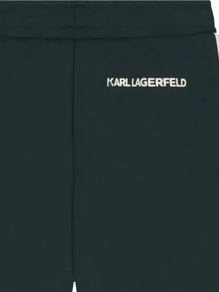 Dětské kalhoty Karl Lagerfeld zelené