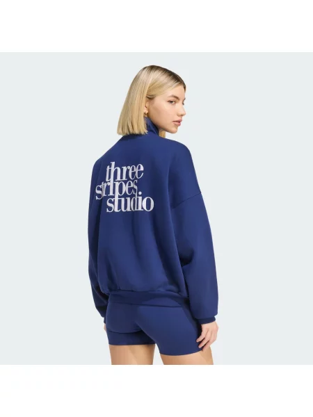 Pruhovaný sportovní top Adidas modrý