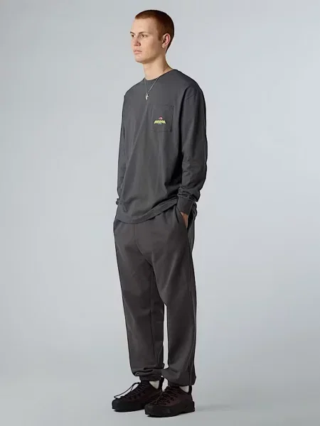 Лонгслив The North Face серый