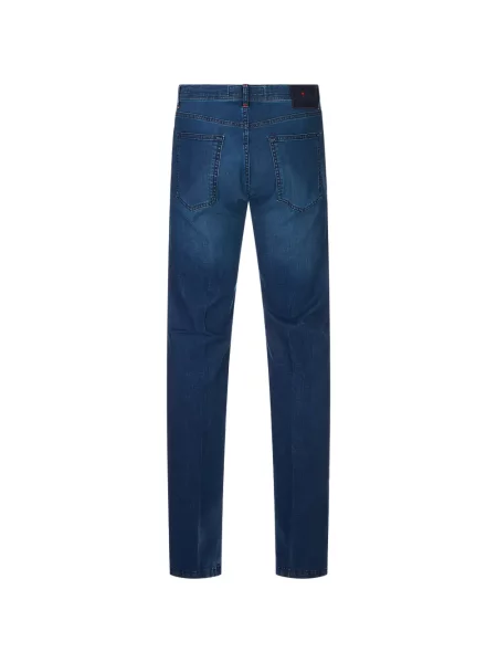 Blugi Kiton cu autograf albastru