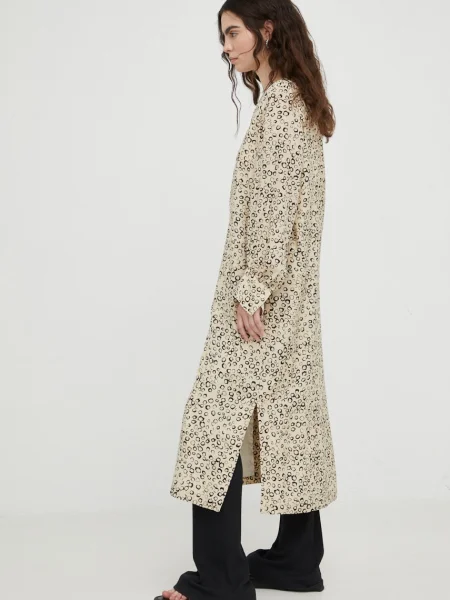 Drykorn rochie midi drept bej