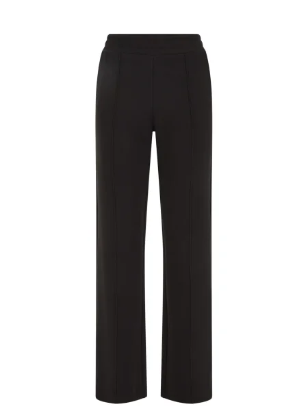 WE Fashion Pantaloni cu dungă negru