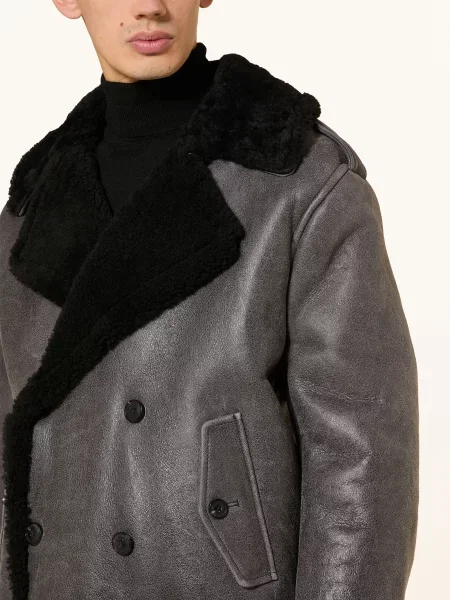 Hugo Kožená Bunda Leif černá