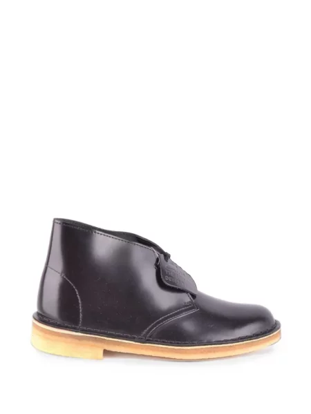 Ghete desert Clarks cu șireturi din dantelă negru