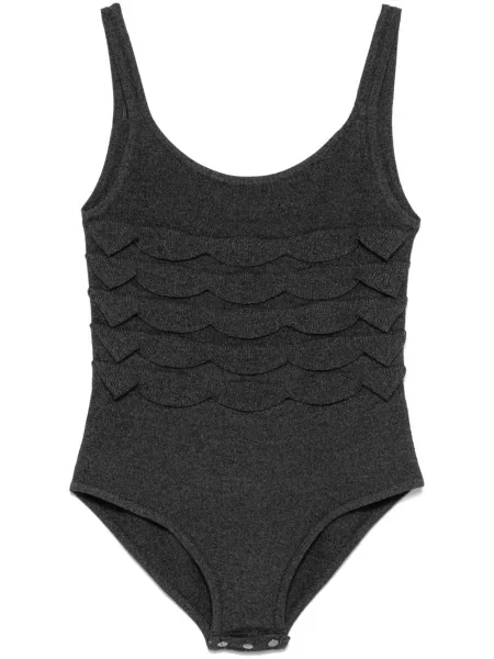 Dzianinowy body Nanushka szary