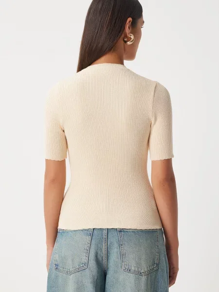 Happiness İstanbul Cream Openwork Seasonal Knitwear Cardigan