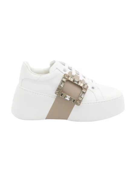 Sneakersy Roger Vivier skórzane białe