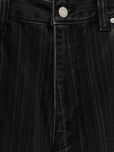 Pantaloni scurți din denim Carhartt Wip cu dungi negru