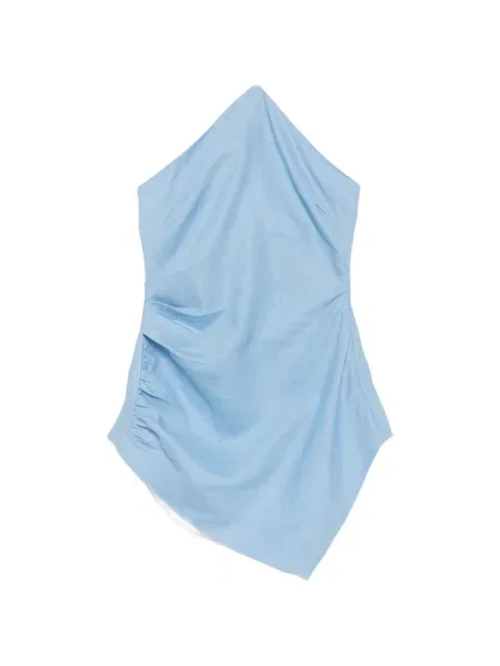 Top Faithfull The Brand cu gât halter albastru