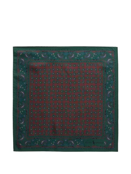Tricou Polo Ralph Lauren tricotate cu decolteu în V lung verde