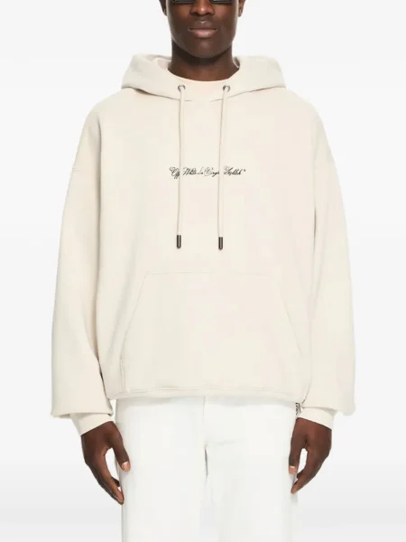 Șnur de strângere hanorac cu glugă Off-white alb