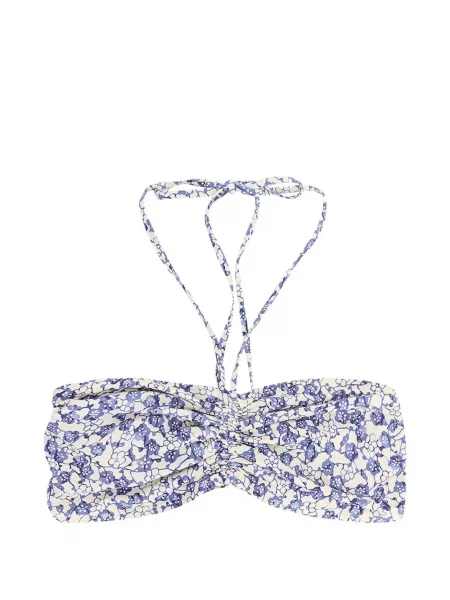 Top Isabel Marant cu model floral albastru